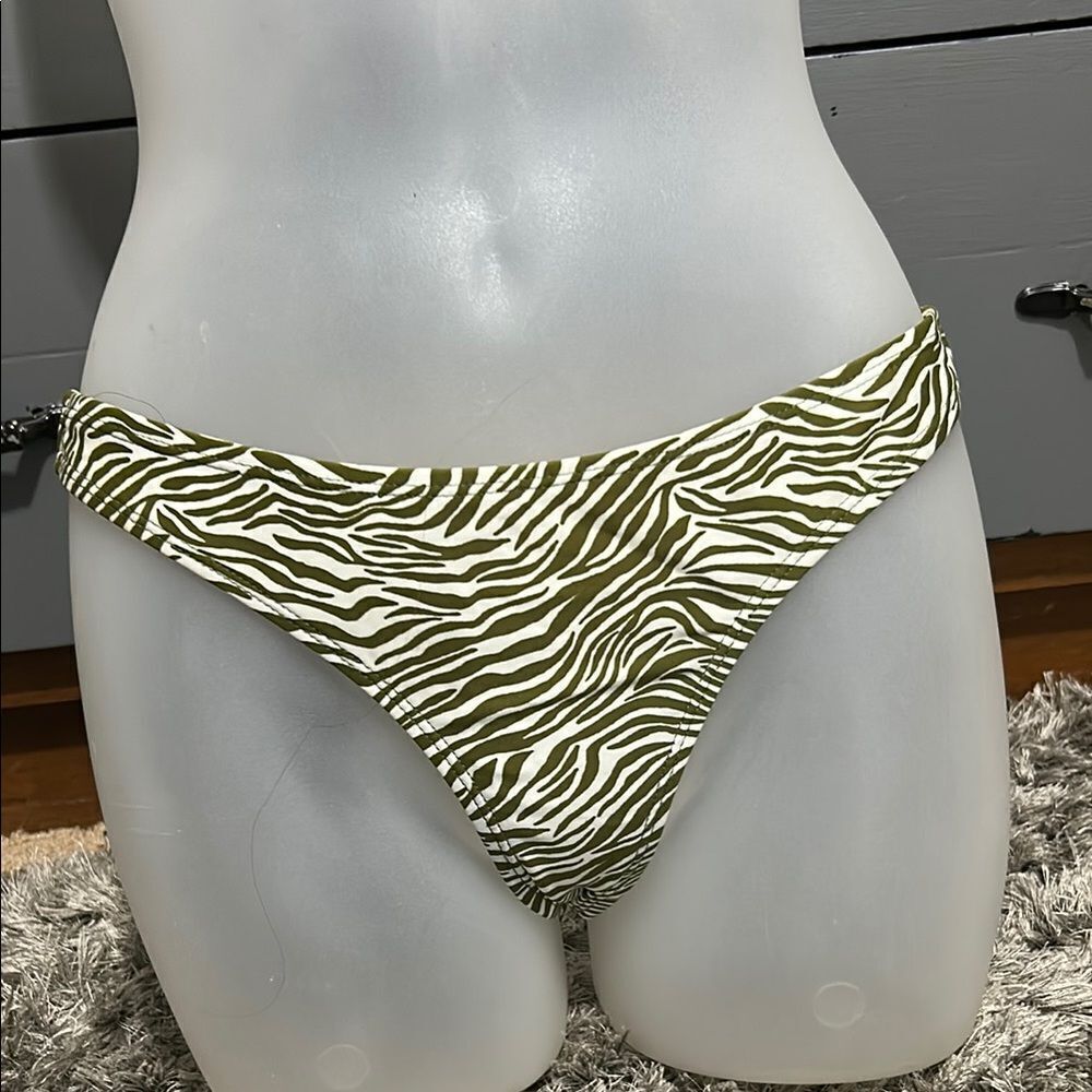 Zebra Print Bikini Bottom size medium(fits small)